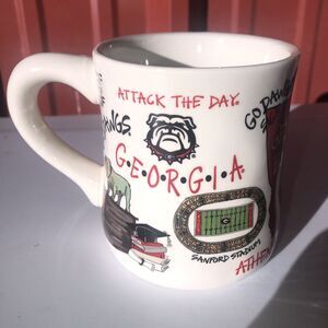 Georgia Bulldogs NCAA University Icon Magnolia Lane Large Ceramic Mug UGA New